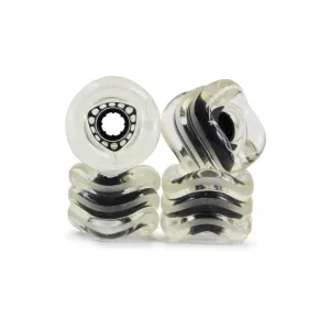 Shark Wheels Longboard - 72MM, 78A Clear with Black Hub DNA