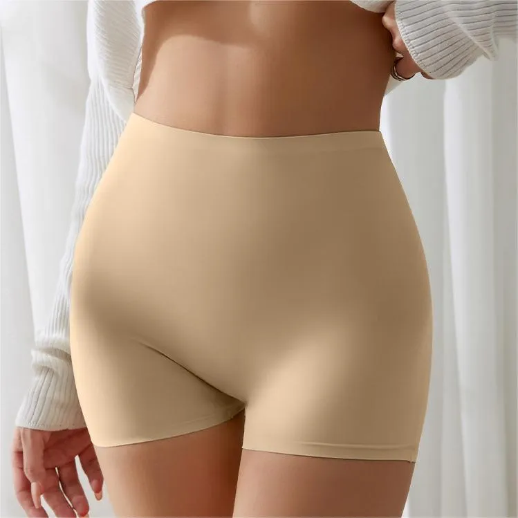 Soft Solid Stretch Seamless Non-Slip Shorts Panties Under Skirt Running Dance Volleyball Underwear