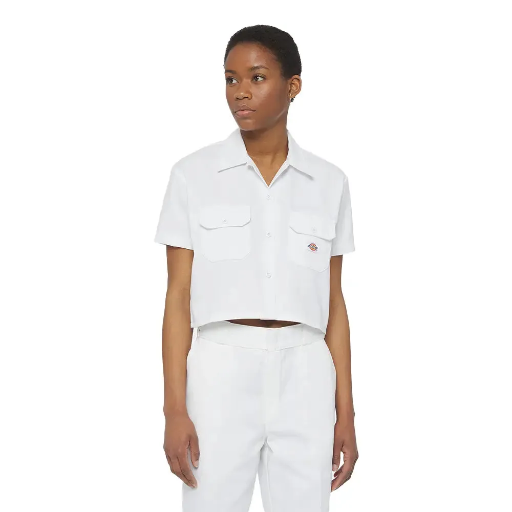 Ss24Dickies Work Shirt Cropped White