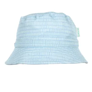 Teal Dashes Stretch Cotton Bucket Hat