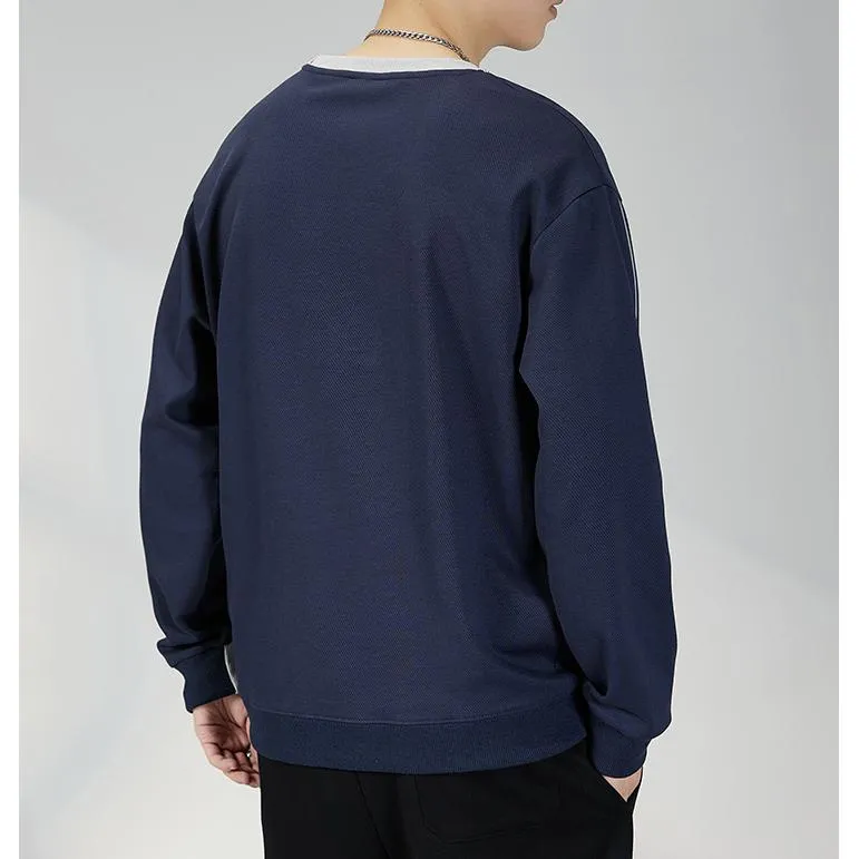 Trendy Crew Neck Loose Fit Sweatshirt