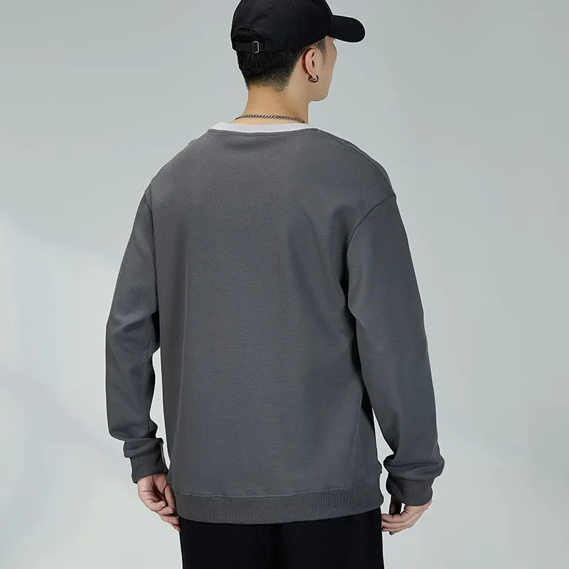 Trendy Crew Neck Loose Fit Sweatshirt