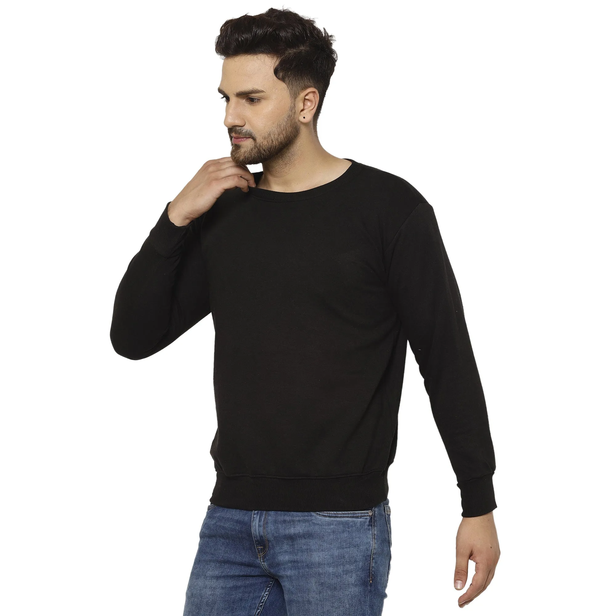 Vimal Jonney Fleece Round Neck Sweatshirt for Men