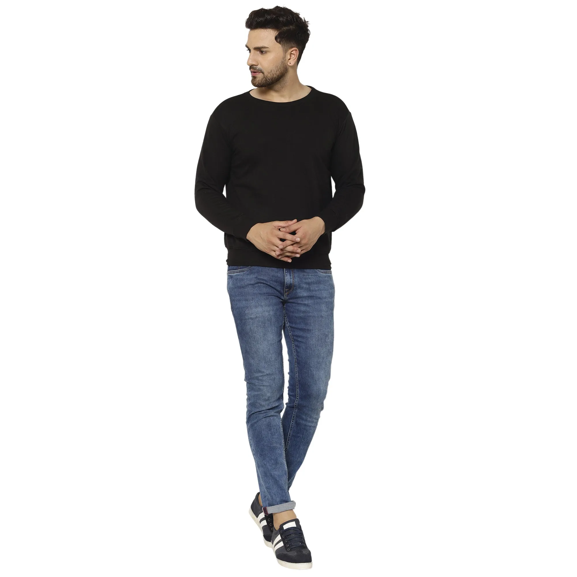 Vimal Jonney Fleece Round Neck Sweatshirt for Men