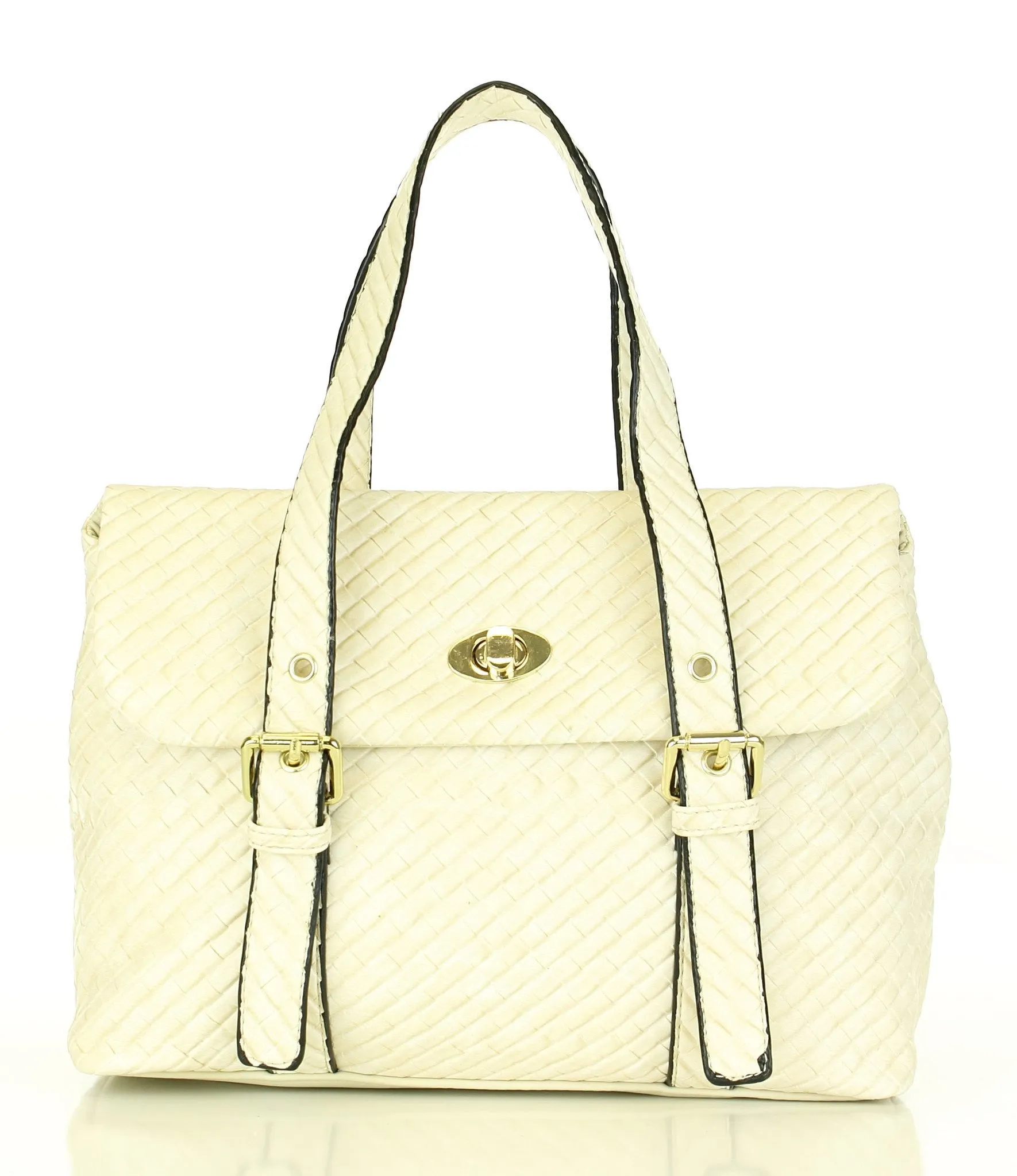 Weave Texture Looker Satchel Bag