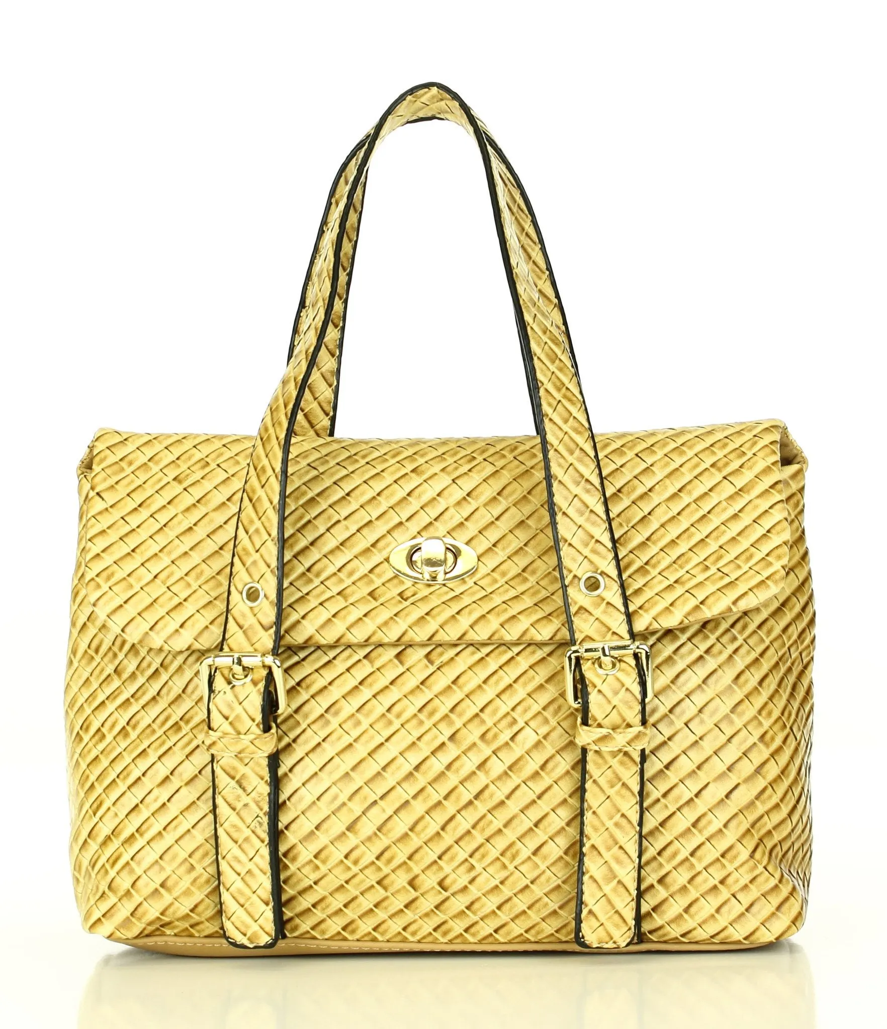 Weave Texture Looker Satchel Bag