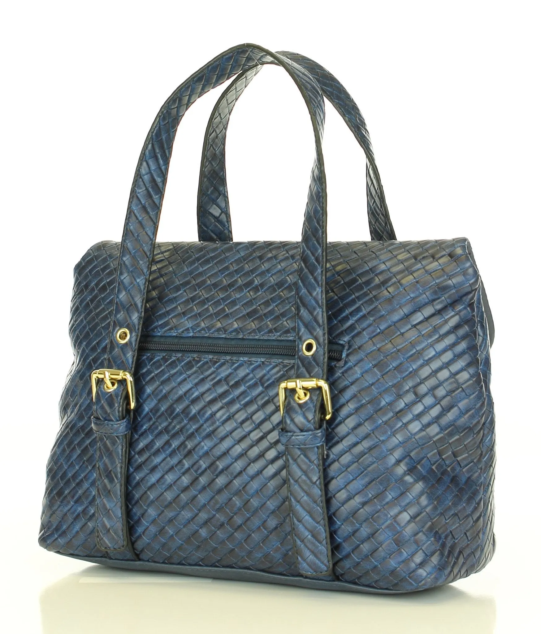 Weave Texture Looker Satchel Bag