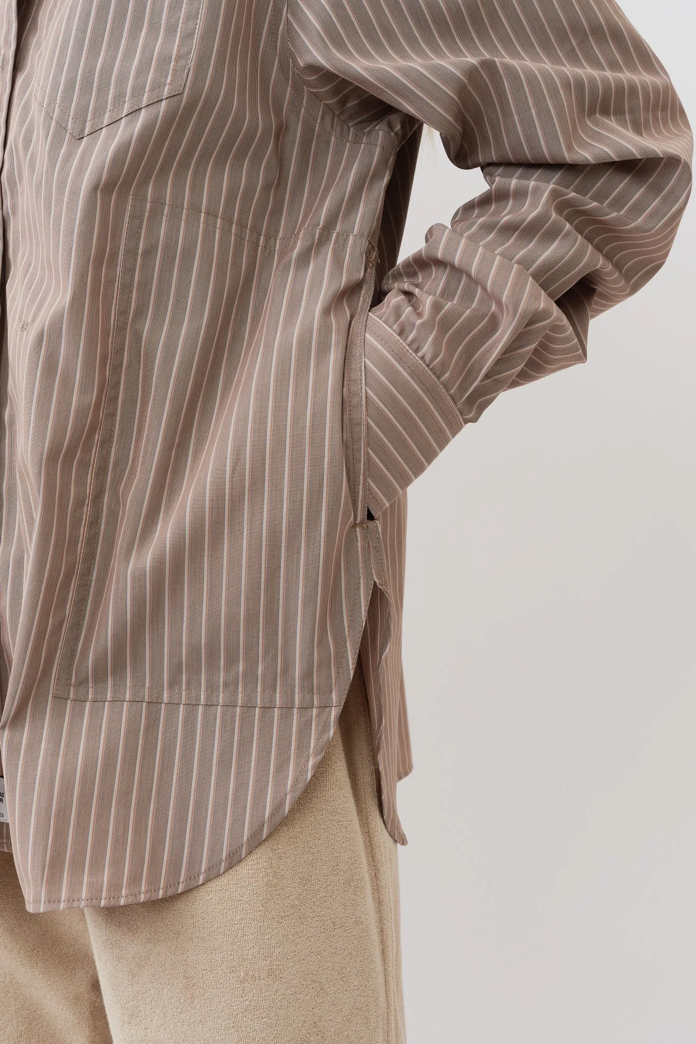 William Shirt — Brown Shadow Stripe