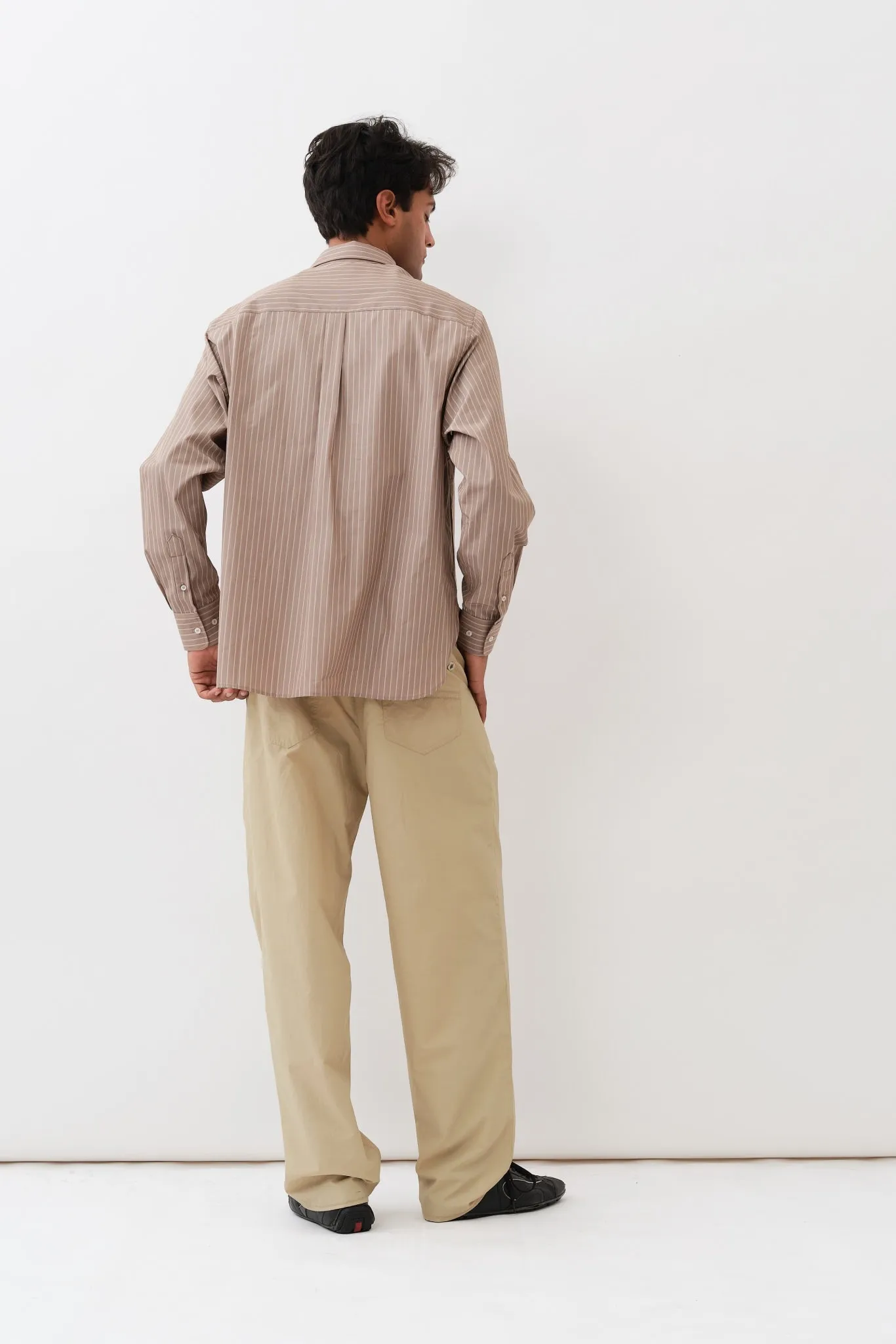 William Shirt — Brown Shadow Stripe