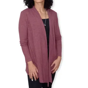 Women Cotton Cardigan - Burgundy