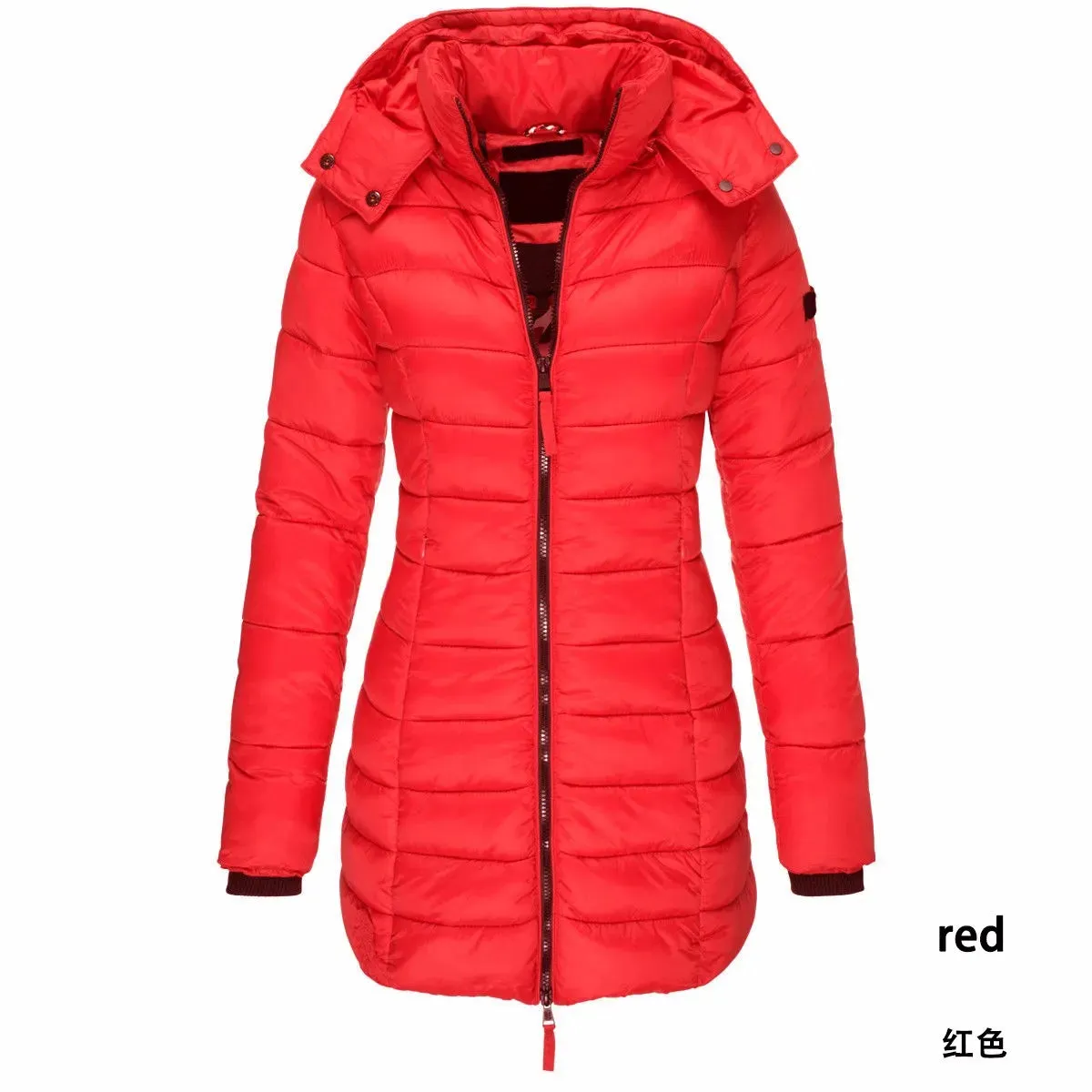 Women's Long Thickened Warm Jacket. Coat Down Jacket